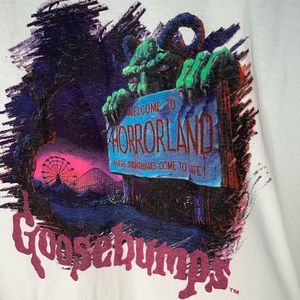 New Without Tags Goosebumps Shirt Welcome To Horror Land RL Stine 📖 Medium M